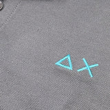 Suns68 Polo Mezza Manica Tinta Unita con Logo per Bambino CPA35310 GRIGIO SUNS68 