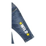 JOHN RICHMOND jeans tinta unita con stampa Azzurro per Bambino RIA24065JEJ AZZURRO JOHN RICHMOND 