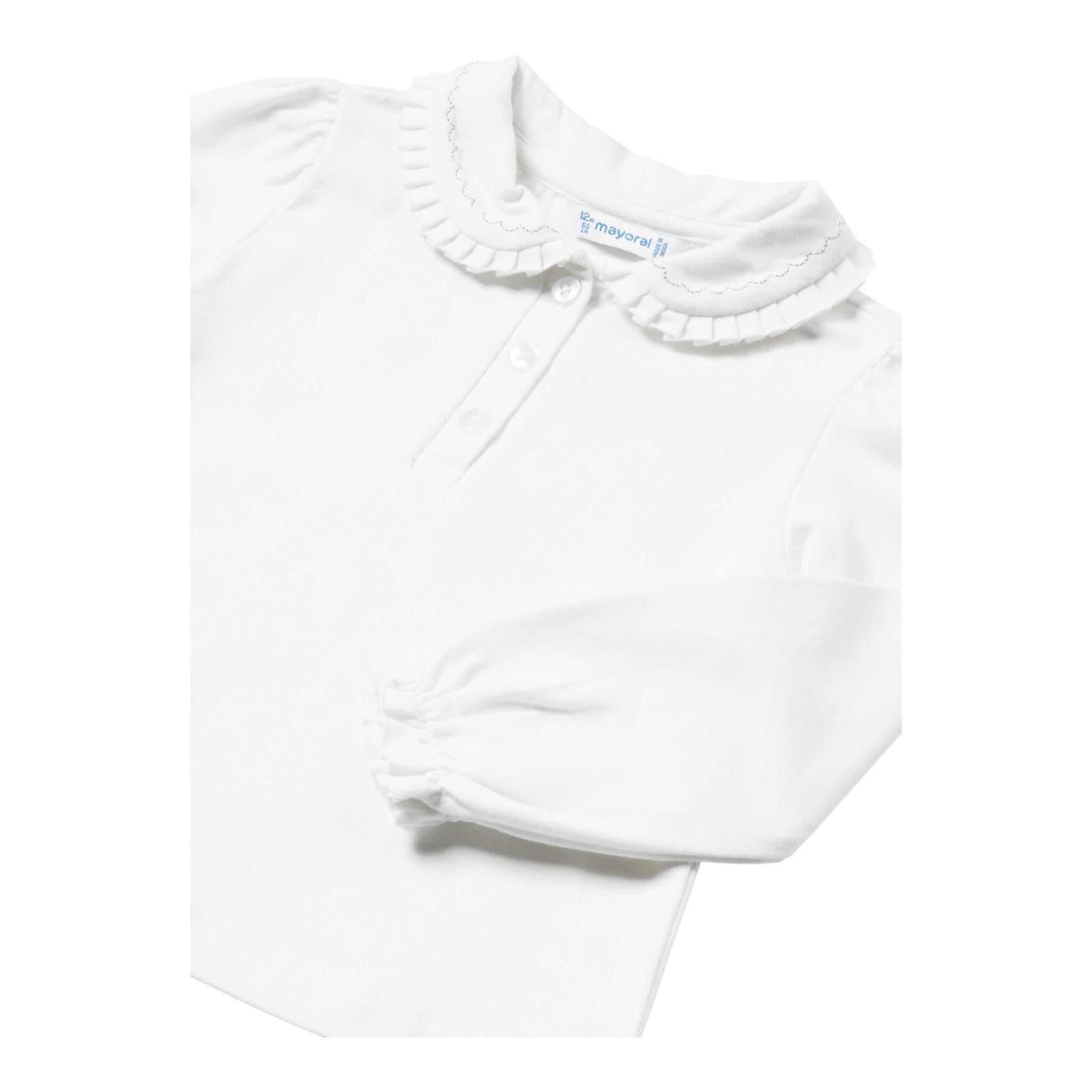 MAYORAL shirt tinta unita cn colletto Panna per Neonata 104 PANNA MAYORAL 