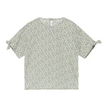 Il Gufo Camicia Mezza Manica Microfantasia per Bambina P25CC106C4139 BIANCO/VERDE IL GUFO 