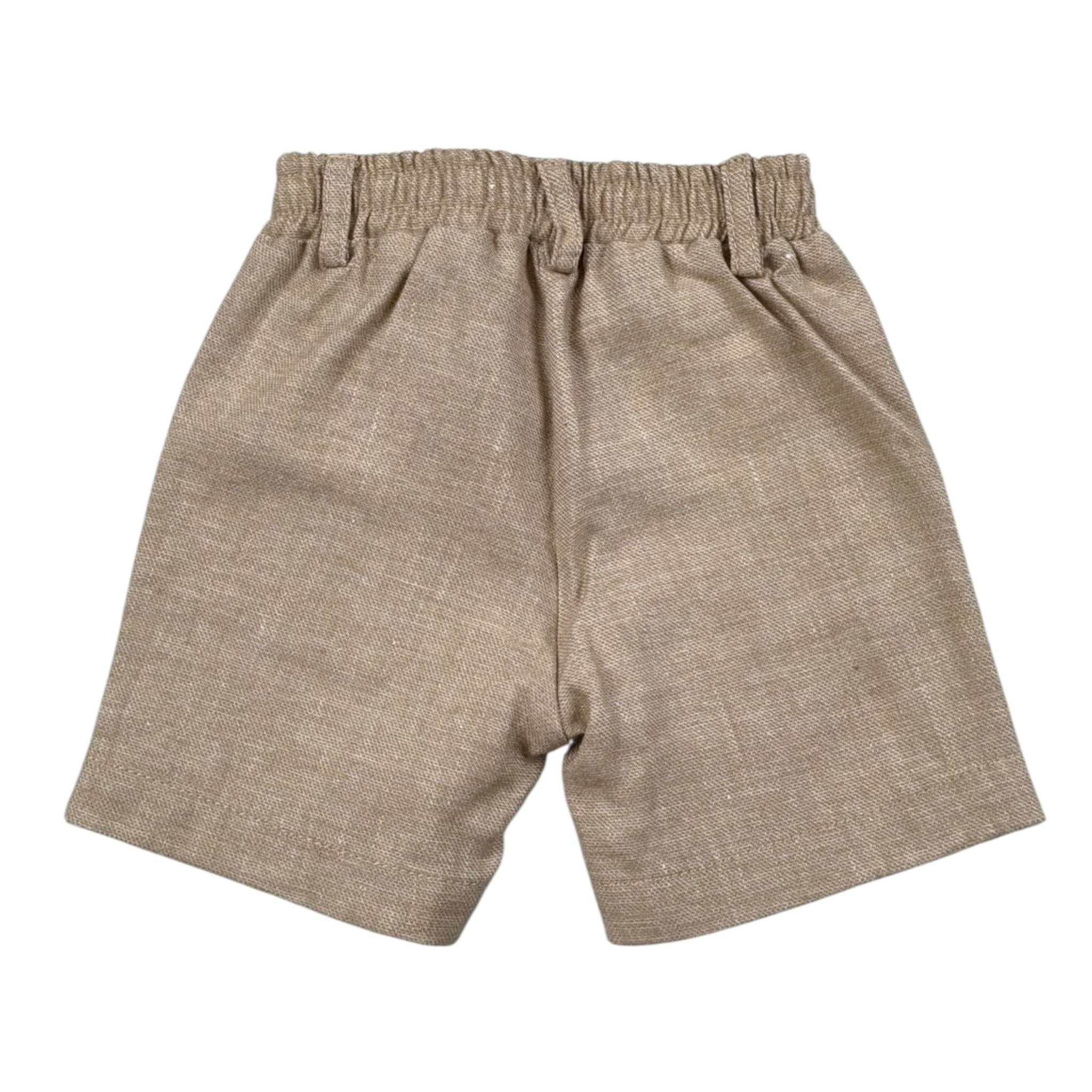 Le Bebe' Bermuda Tinta Unita con Elastico In Vita per Neonato LBB4027 BEIGE LE BEBE' 