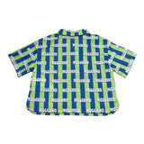 Moschino Camicia Biclore con Fantasia A Righe Mezza Manica per Neonato MUC01M VERDE MOSCHINO 