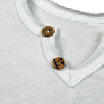 Babyvip T-Shirt Tinta Unita con Bottoni per Neonato T7766 BIANCO BABYVIP 