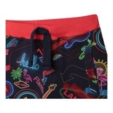 Lanvin Bermuda Einfarbig Print Fantasy Mit Kontrast Elastischem Bund Schwarz Für Jungen