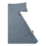 Petit Indi T-Shirt Tinta Unita con Bottone per Neonato SS25BK7655 BLU PETIT INDI 