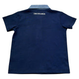 Trussardi Polo Mezza Manica Tinta Unita con Logo per Neonato TIP26103PO BLU TRUSSARDI 