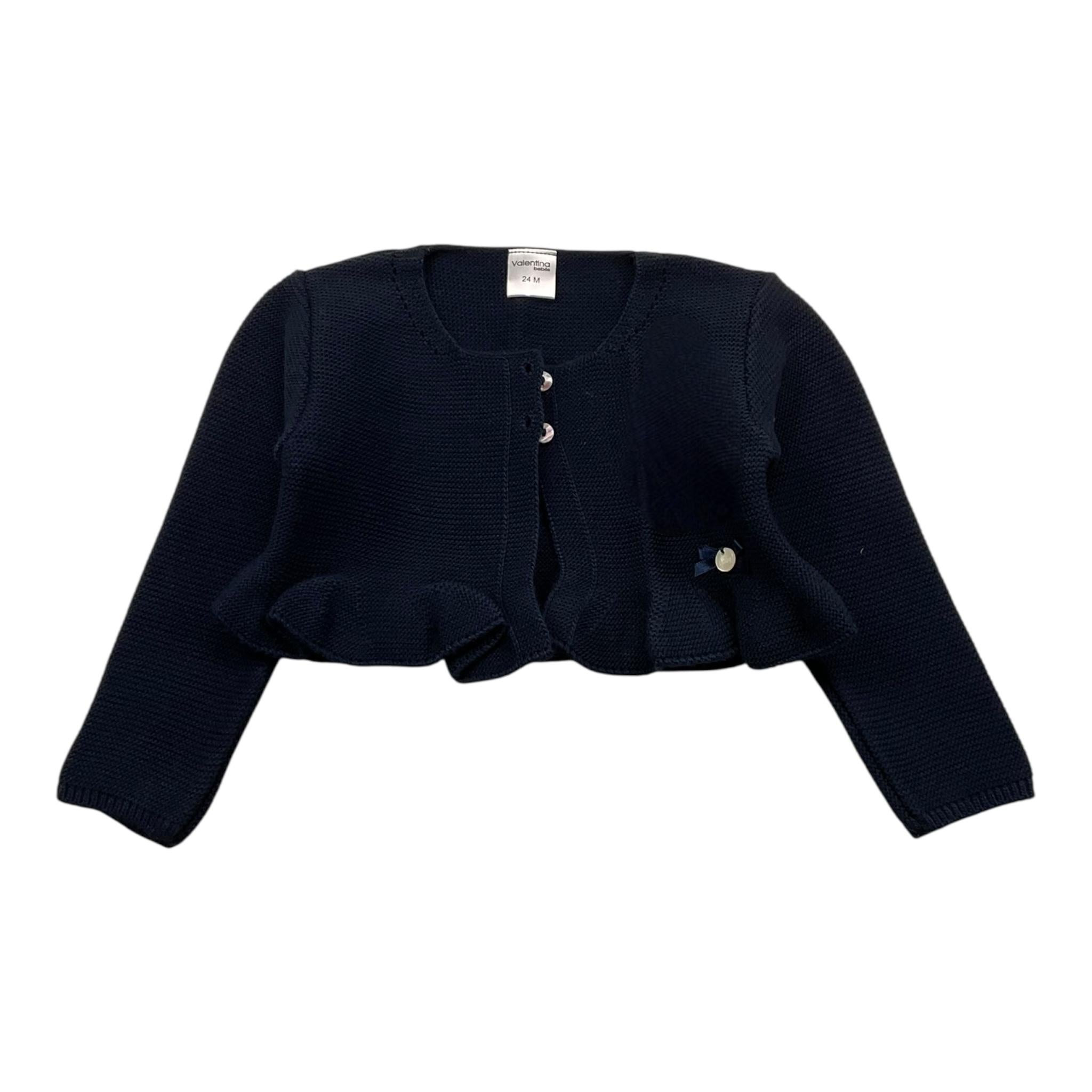 VALENTINA BEBES coprispalle tinta unita con bottoni Blu per Neonata HOW58 BLU VALENTINA BEBES 