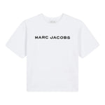 MARC JACOBS t-shirt girocollo tinta unita con logo Bianco per Neonato W60317 BIANCO MARC JACOBS 