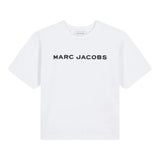 MARC JACOBS t-shirt girocollo tinta unita con logo Bianco per Neonato W60317 BIANCO MARC JACOBS 