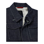 Fay Giubbino In Denim Tinta Unita con Zip per Bambino FW2P37 BLU FAY 