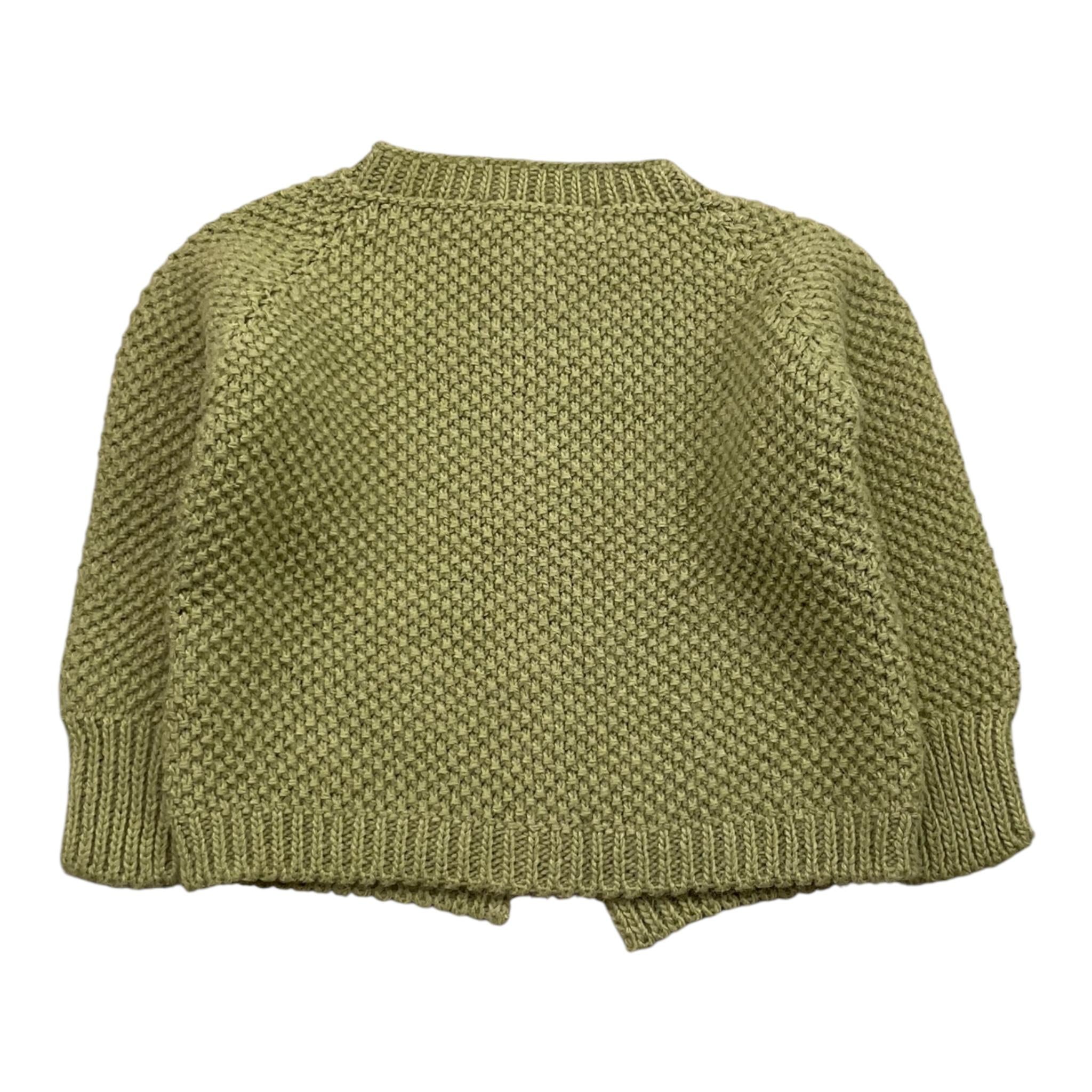BABIDU cardigan tinta unita con bottoni in contrasto Verde per Bambina 60683J VERDE BABIDU 
