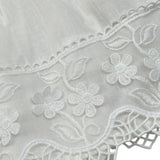 Barcellino Pagliaccetto Tinta Unita con Ricami per Neonata 110601 BIANCO BARCELLINO 