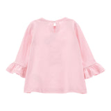 MONNALISA maxi shirt girocollo tinta unita cn stampa  Rosa per Neonata 39D611 ROSA MONNALISA 