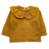 WEDOBLE maglia girocollo tinta unita con ricami Giallo per Neonata I2407301 GIALLO WEDOBLE 