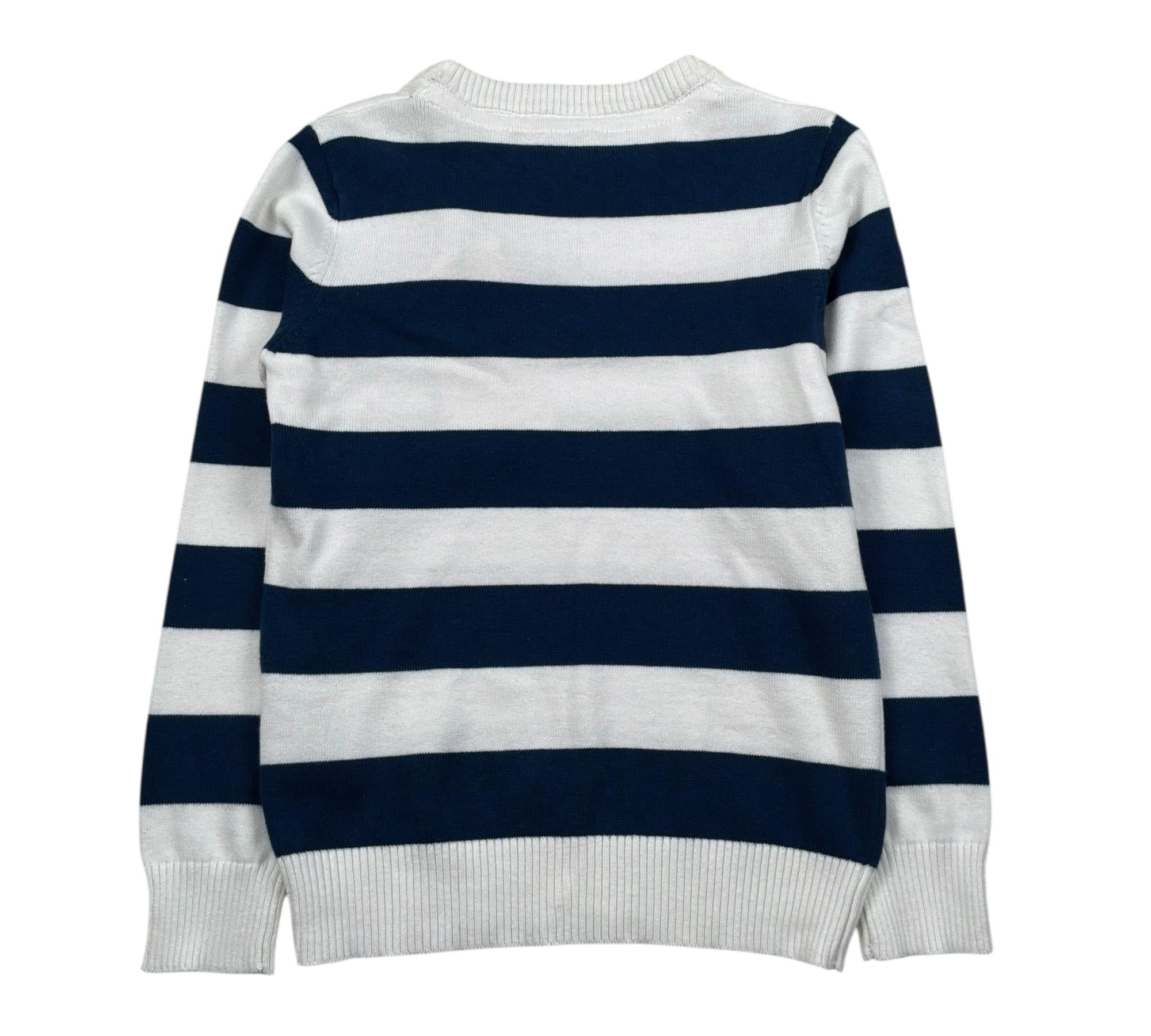 Trussardi Maglia Girocollo Fantasia A Righe per Bambino TBP36004MA BIANCO/BLU TRUSSARDI 