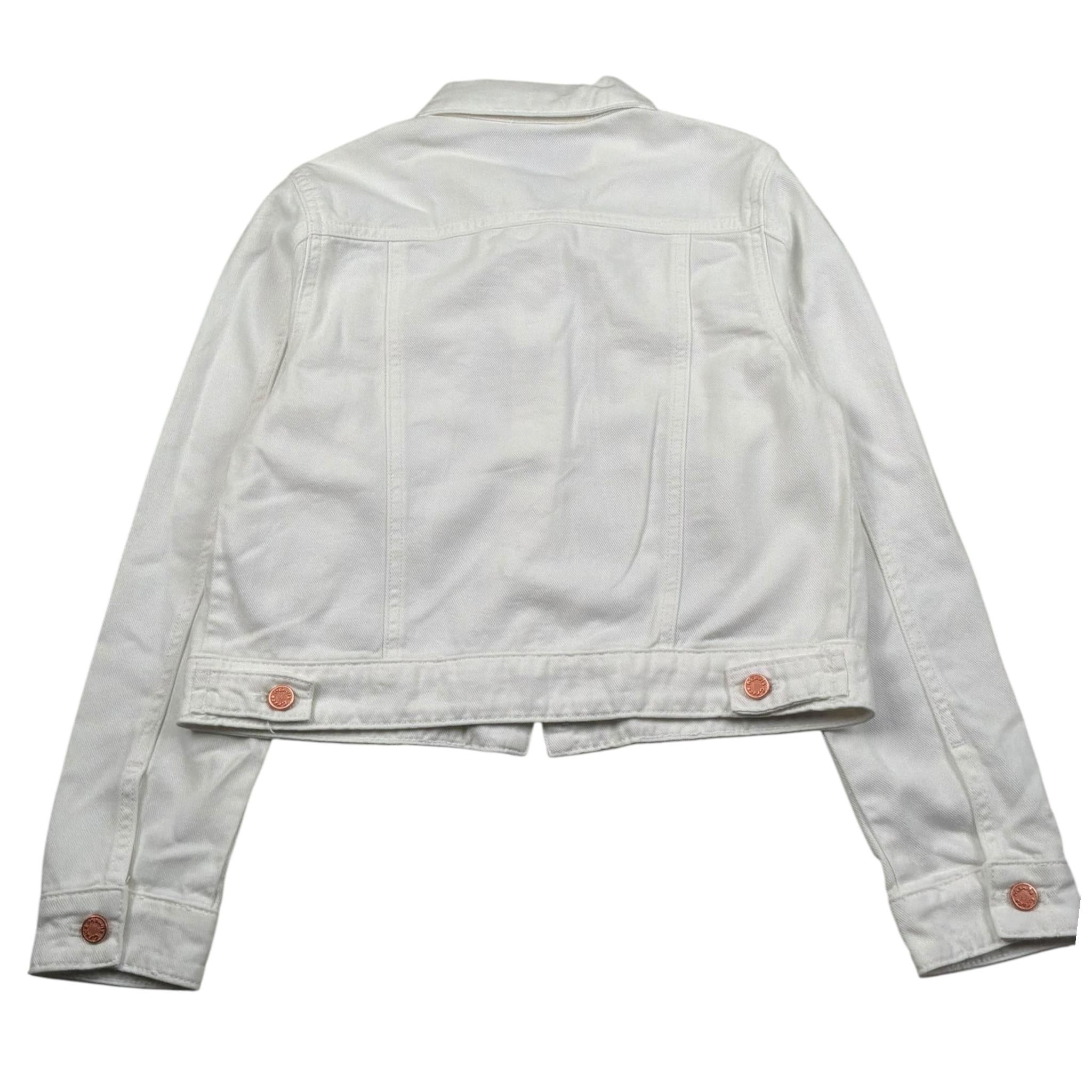 Manila Grace Giubbino In Denim Tinta Unita per Bambina MG2696 BIANCO MANILA GRACE 