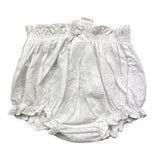 Dou Dou – Schlichte Culotte mit weißer Stickerei für Neugeborene