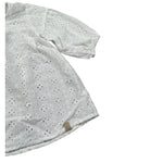 Bamboom+Babies Abito Manica Lunga Tinta Unita In Pizzo Sangallo per Neonata 816 BIANCO BAMBOOM+BABIES 