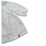 Bamboom+Babies Abito Manica Lunga Tinta Unita In Pizzo Sangallo per Neonata 816 BIANCO BAMBOOM+BABIES 