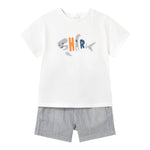 Mayoral Completo 2 Pezzi T-Shirt-Bermuda per Bambino 1253 BIANCO MAYORAL 
