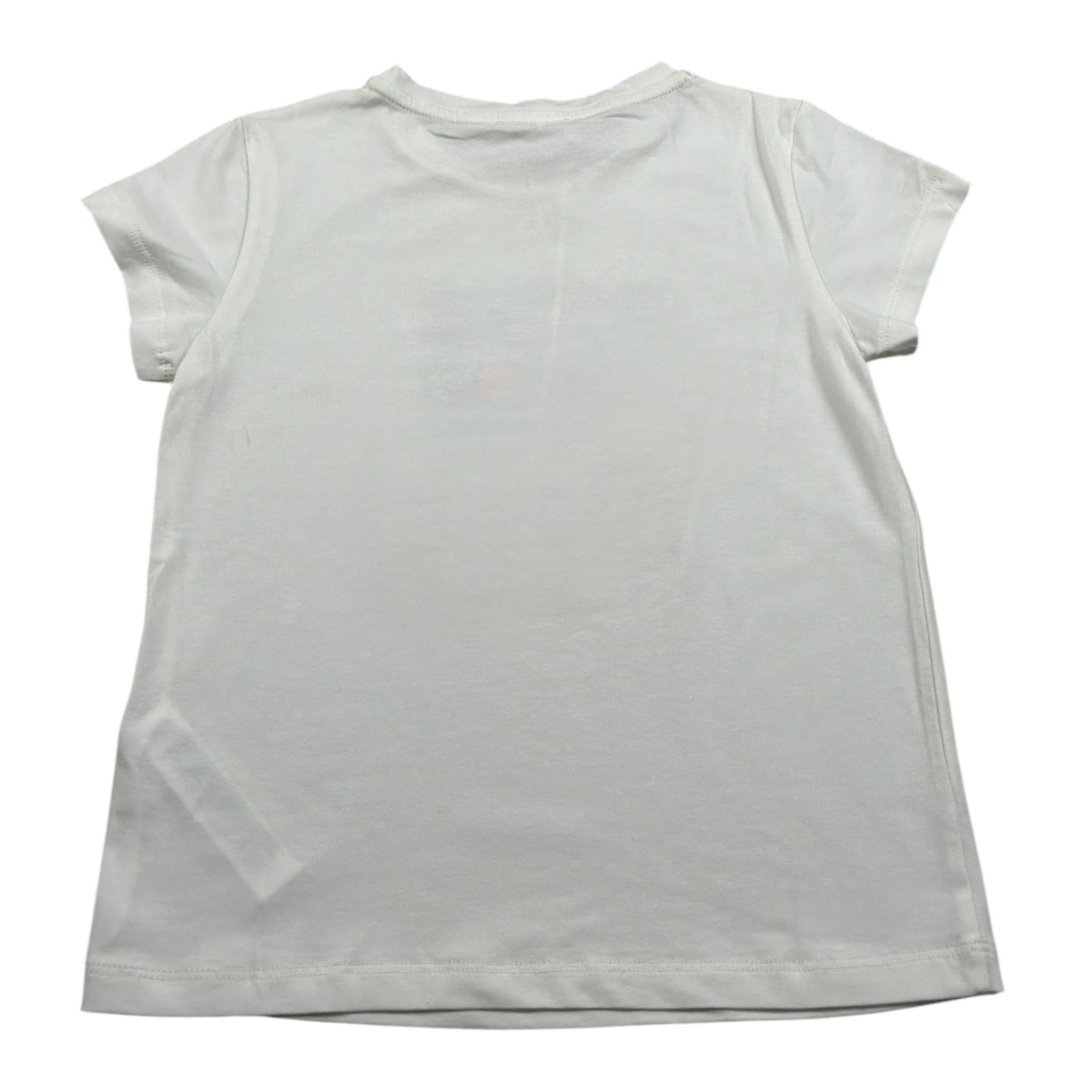 Liu Jo T-Shirt Girocollo tinta unita con Stampa Panna per Bambina KA3146 PANNA LIU JO 