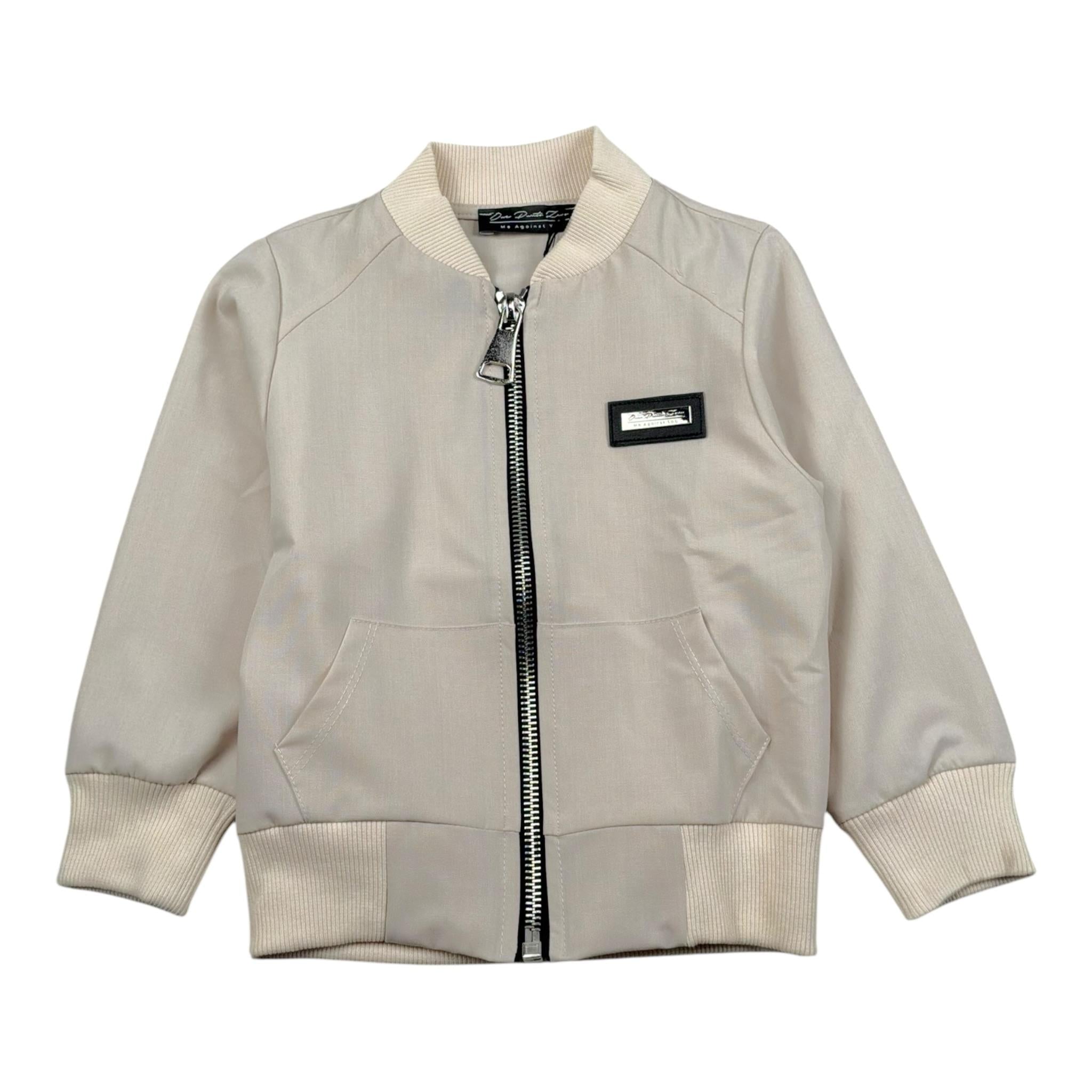 Duepuntozero Felpa Tinta Unita con Zip per Neonato GBTASCN BEIGE DUEPUNTOZERO 