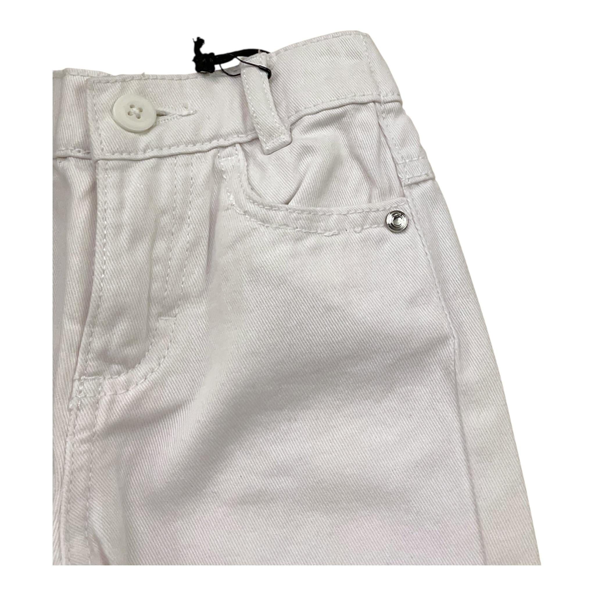 Trussardi Pantalone Tinta Unita con Elastico In Vita per Neonato TIP25060PA BIANCO TRUSSARDI 