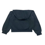 Only – Schlichte Jacke mit Reißverschluss und Kapuze in Schwarz für Mädchen