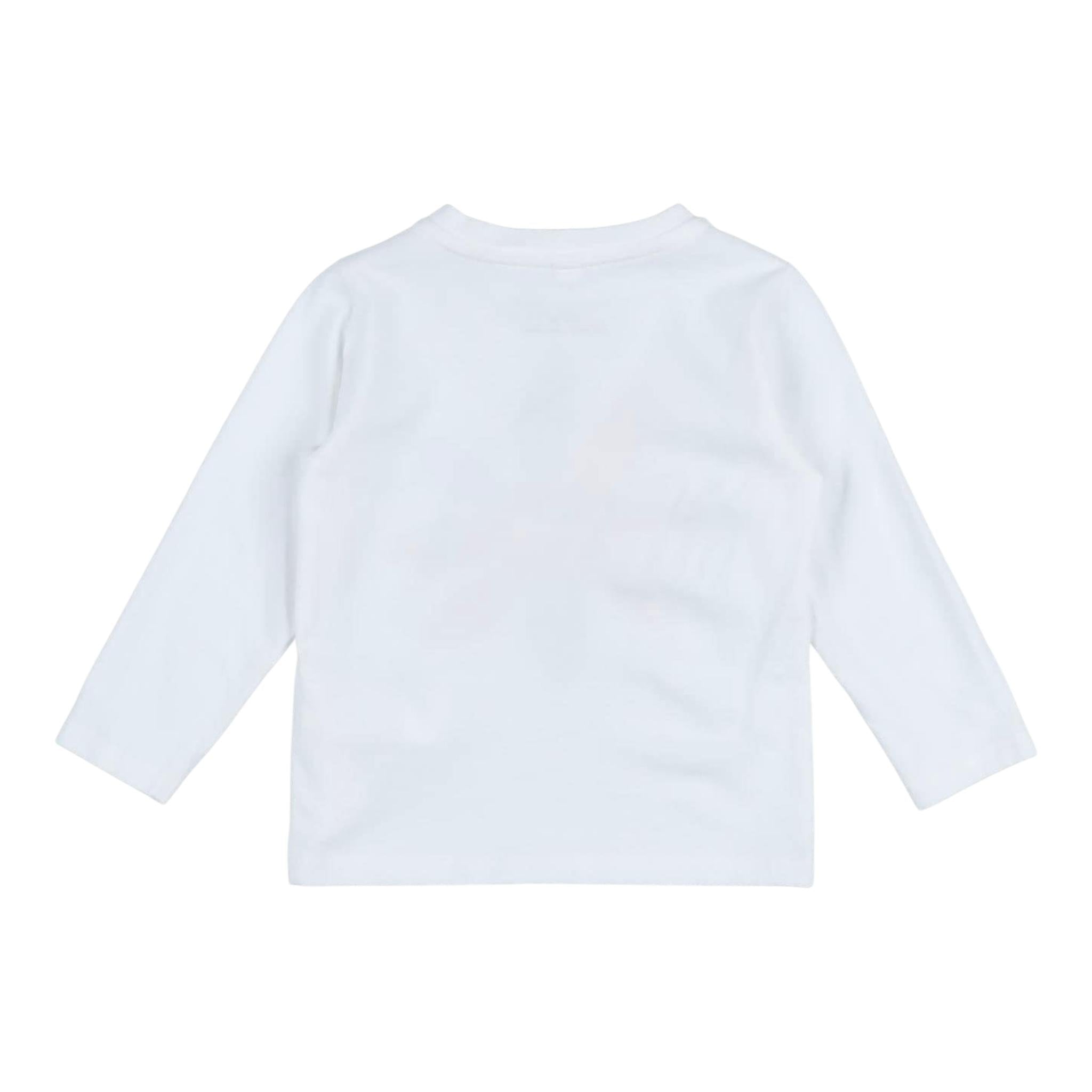 STELLA McCARTNEY shirt girocollo tinta unita con stampa in contrasto Bianco per Bambina TT8010J BIANCO STELLA McCARTNEY 