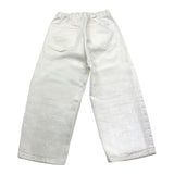 Maison Margiela Jeans Solid Color Mod Palazzo mit elastischer Taille Weiß für Mädchen