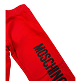 Moschino Pantalone Modello Tuta tinta unita con Stampa Rosso per Neonato MNP04O ROSSO MOSCHINO 