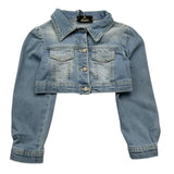 Fun &amp; Fun Baby Mädchen Einfarbige Jeansjacke Hellblau