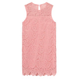 Twinset Abito Giromanica tinta unita Traforato Rosa per Bambina 251GJ2QR3X ROSA TWINSET 