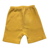 Zhoe &amp; Tobiah Einfarbige Bermuda-Shorts mit elastischer Taille, Senffarben für Babys