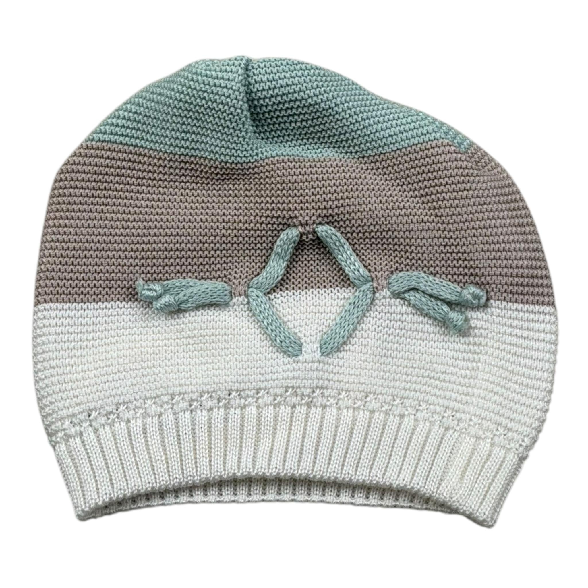 Marlu' Cappello Tricolore con Ricami per Neonata EP5671 MULTICOLOR MARLU' 