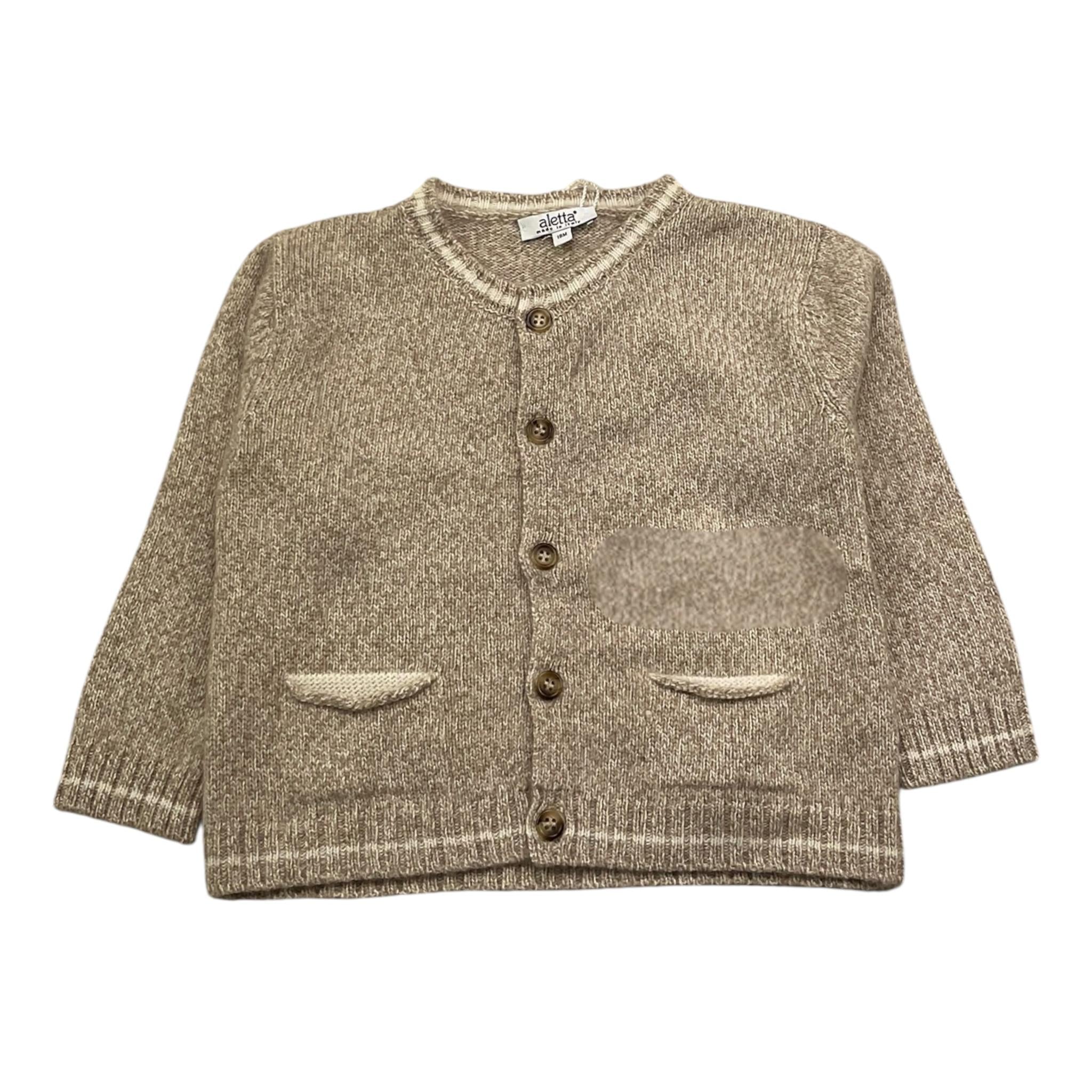 ALETTA cardigan tinta unita Beige per Neonato MRG220010 BEIGE ALETTA 