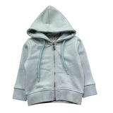 Trussardi Felpa con Zip E Cappuccio Tinta Unita per Neonato TIP26011FE VERDE ACQUA TRUSSARDI 