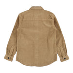 REFRIGUE camicia manica lunga tinta unita in velluto Beige per Bambino RW341 BEIGE REFRIGUE 