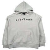 John Richmond Felpa Chiusa con Cappuccio Tinta Unita per Bambino RBP26003FE GRIGIO JOHN RICHMOND 
