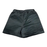 Twinset Short Einfarbig mit elastischer Taille Schwarz für Mädchen