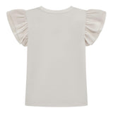 Guess T-Shirt Tinta Unita con Tulle per Bambina K5RI22K6YW4 BIANCO GUESS 