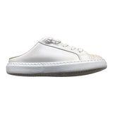 2Star Sneakers Einfarbig mit Sternen Schnürsenkeln und Glitzer Weiß für Mädchen