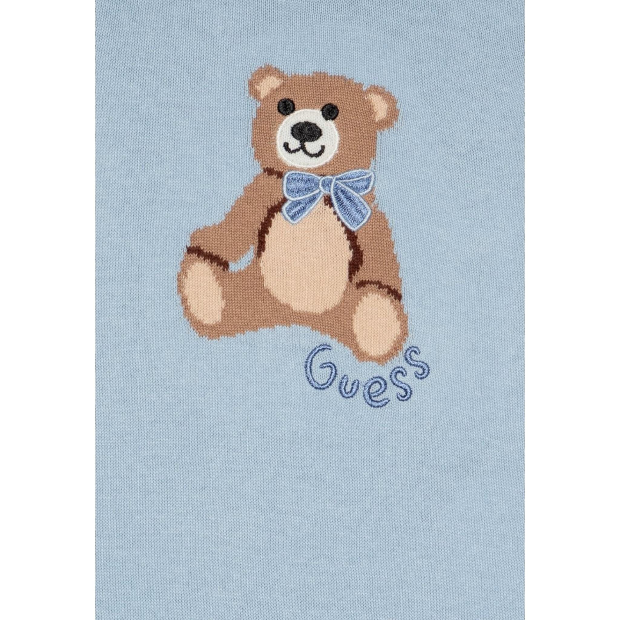 Guess Tutina Tinta Unita con Stampa per Neonata S5RG15Z3KZ1 AZZURRO GUESS 
