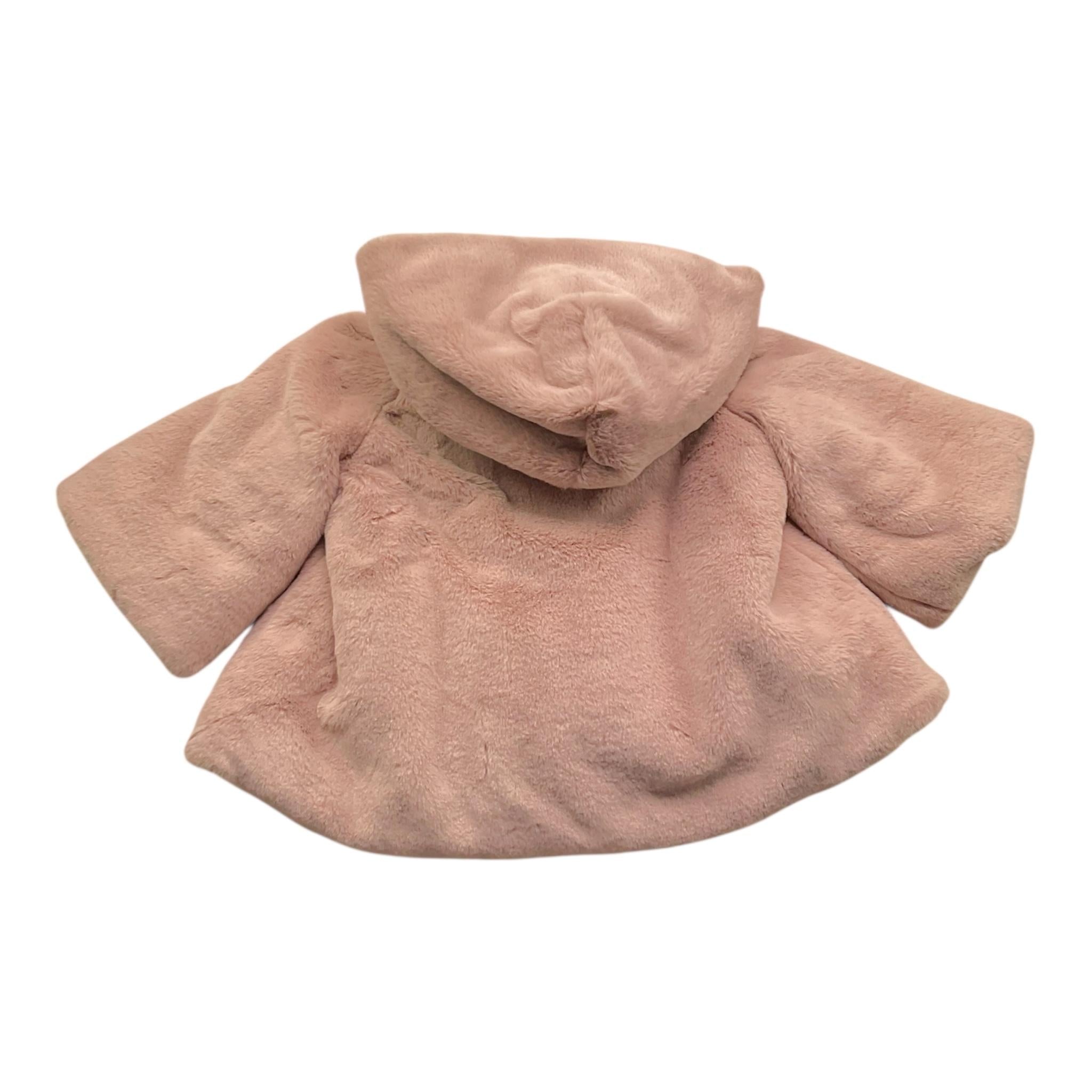 MARLU' pelliccia tinta unita con fiocco Rosa per Neonata IH84042 ROSA MARLU' 