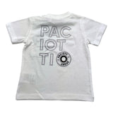 Cesare Paciotti – Einfarbiges T-Shirt mit Rundhalsausschnitt und weißem Aufdruck für Neugeborene