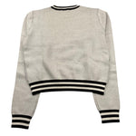 MARC ELLIS maglia girocollo tinta unita con logo e profili in contrasto Bianco per Bambina JMJSW00187 BIANCO MARC ELLIS 