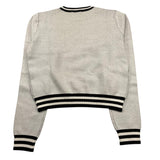 MARC ELLIS maglia girocollo tinta unita con logo e profili in contrasto Bianco per Bambina JMJSW00187 BIANCO MARC ELLIS 