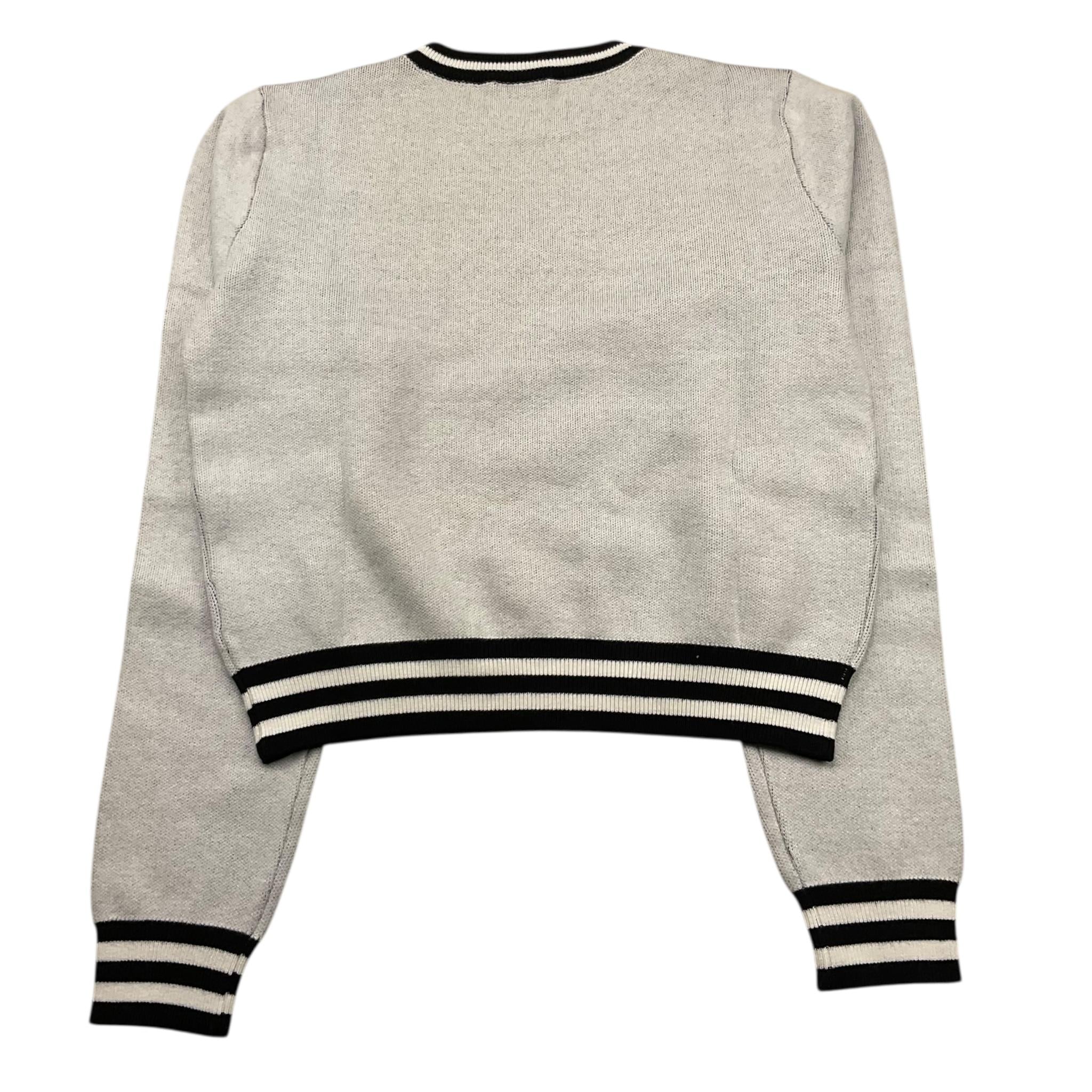 MARC ELLIS maglia girocollo tinta unita con logo e profili in contrasto Bianco per Bambina JMJSW00187 BIANCO MARC ELLIS 