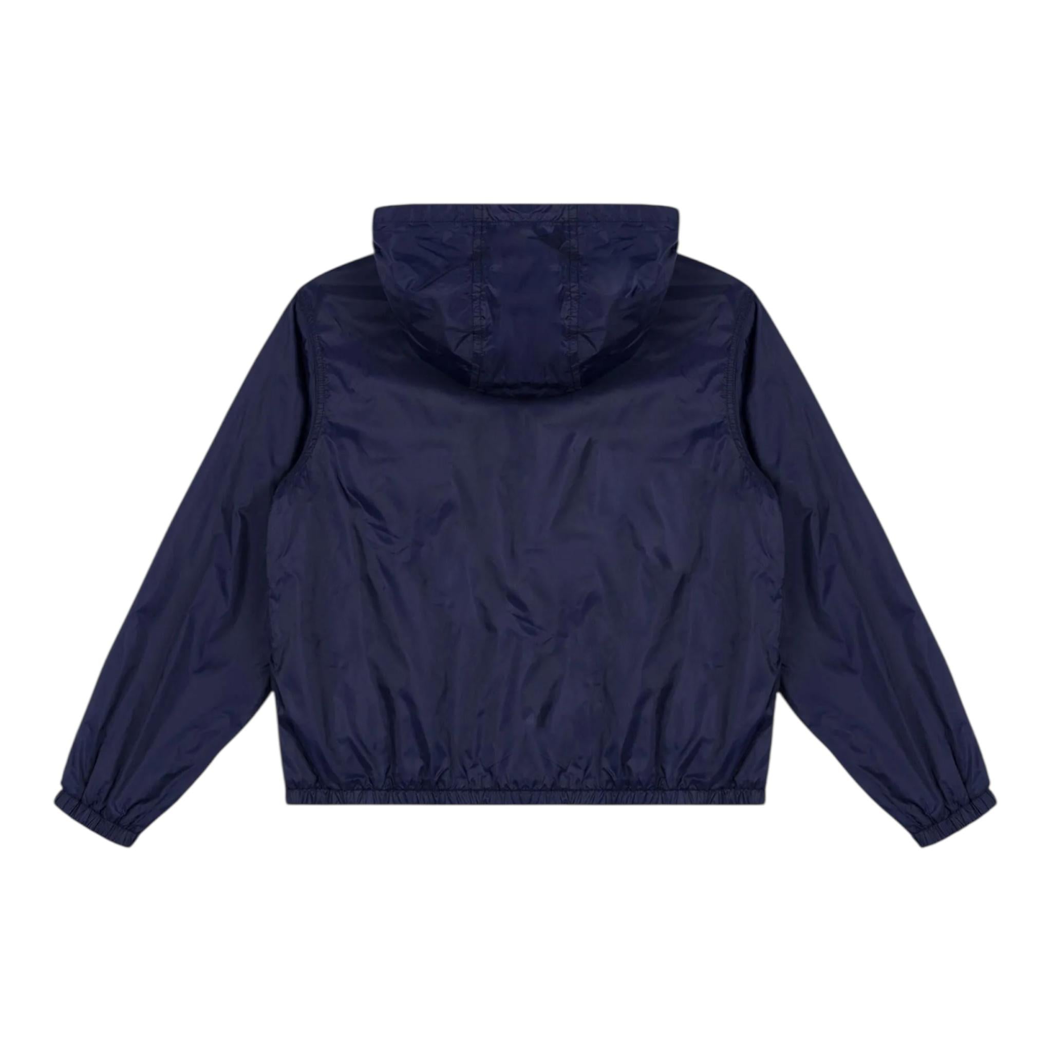 Moschino Giubbino Tinta Unita con Zip E Cappuccio per Bambino HMS04G BLU MOSCHINO 