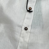 Never Too Camicia tinta unita con Collo Coreano Panna per Bambino NT1232B PANNA NEVER TOO 